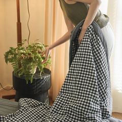 4Pcs Japan Linen |  New Colection  Bedsets Summer Blanket 230*200 Drap Freesize | ID jp025016