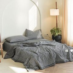 4Pcs Japan Linen |  New Colection  Bedsets Summer Blanket 230*200 Drap Freesize | ID jp025016