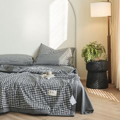 4Pcs Japan Linen |  New Colection  Bedsets Summer Blanket 230*200 Drap Freesize | ID jp025016