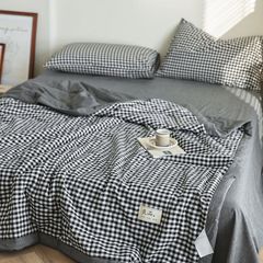 4Pcs Japan Linen |  New Colection  Bedsets Summer Blanket 230*200 Drap Freesize | ID jp025016