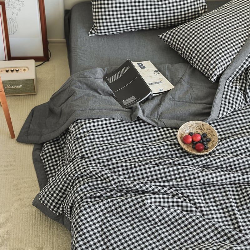 4Pcs Japan Linen |  New Colection  Bedsets Summer Blanket 230*200 Drap Freesize | ID jp025016