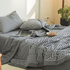4Pcs Japan Linen |  New Colection  Bedsets Summer Blanket 230*200 Drap Freesize | ID jp025016