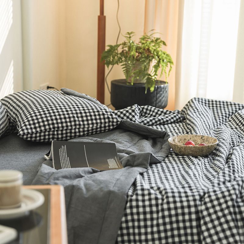 4Pcs Japan Linen |  New Colection  Bedsets Summer Blanket 230*200 Drap Freesize | ID jp025016