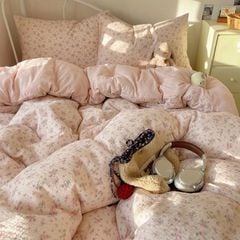 4Pcs PreCloud Linen | Set Đũi Xu Kem Style trẻ trung hiện đại | ID 4PCSPRECLOUD60