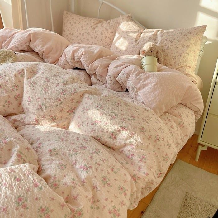 4Pcs PreCloud Linen | Set Đũi Xu Kem Style trẻ trung hiện đại | ID 4PCSPRECLOUD60