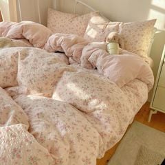 4Pcs PreCloud Linen | Set Đũi Xu Kem Style trẻ trung hiện đại | ID 4PCSPRECLOUD60