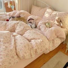 4Pcs PreCloud Linen | Set Đũi Xu Kem Style trẻ trung hiện đại | ID 4PCSPRECLOUD60