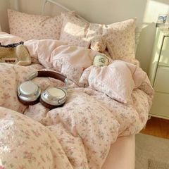 4Pcs PreCloud Linen | Set Đũi Xu Kem Style trẻ trung hiện đại | ID 4PCSPRECLOUD60
