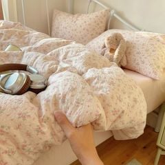 4Pcs PreCloud Linen | Set Đũi Xu Kem Style trẻ trung hiện đại | ID 4PCSPRECLOUD60