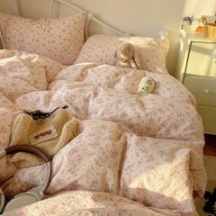 4Pcs PreCloud Linen | Set Đũi Xu Kem Style trẻ trung hiện đại | ID 4PCSPRECLOUD60