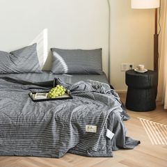 4Pcs Japan Linen |  New Colection Bedsets Summer Blanket 230*200 Drap Freesize | ID jp025017