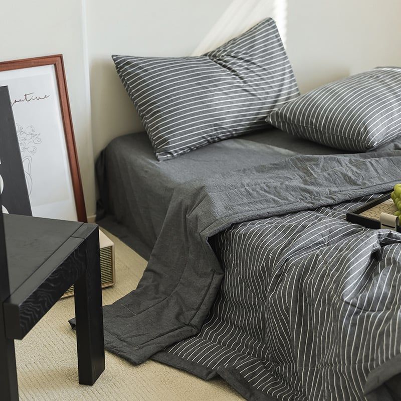 4Pcs Japan Linen |  New Colection Bedsets Summer Blanket 230*200 Drap Freesize | ID jp025017