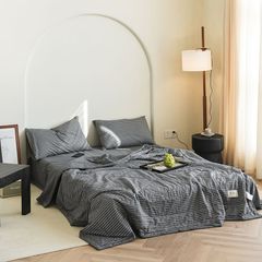 4Pcs Japan Linen |  New Colection Bedsets Summer Blanket 230*200 Drap Freesize | ID jp025017