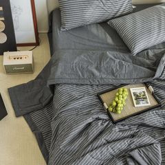 4Pcs Japan Linen |  New Colection Bedsets Summer Blanket 230*200 Drap Freesize | ID jp025017