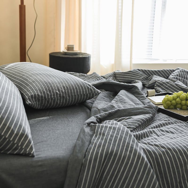 4Pcs Japan Linen |  New Colection Bedsets Summer Blanket 230*200 Drap Freesize | ID jp025017