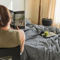 4Pcs Japan Linen |  New Colection Bedsets Summer Blanket 230*200 Drap Freesize | ID jp025017