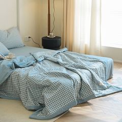 4Pcs Japan Linen |  New Colection Bedsets Summer Blanket 230*200 Drap Freesize | ID jp025018