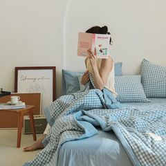 4Pcs Japan Linen |  New Colection Bedsets Summer Blanket 230*200 Drap Freesize | ID jp025018