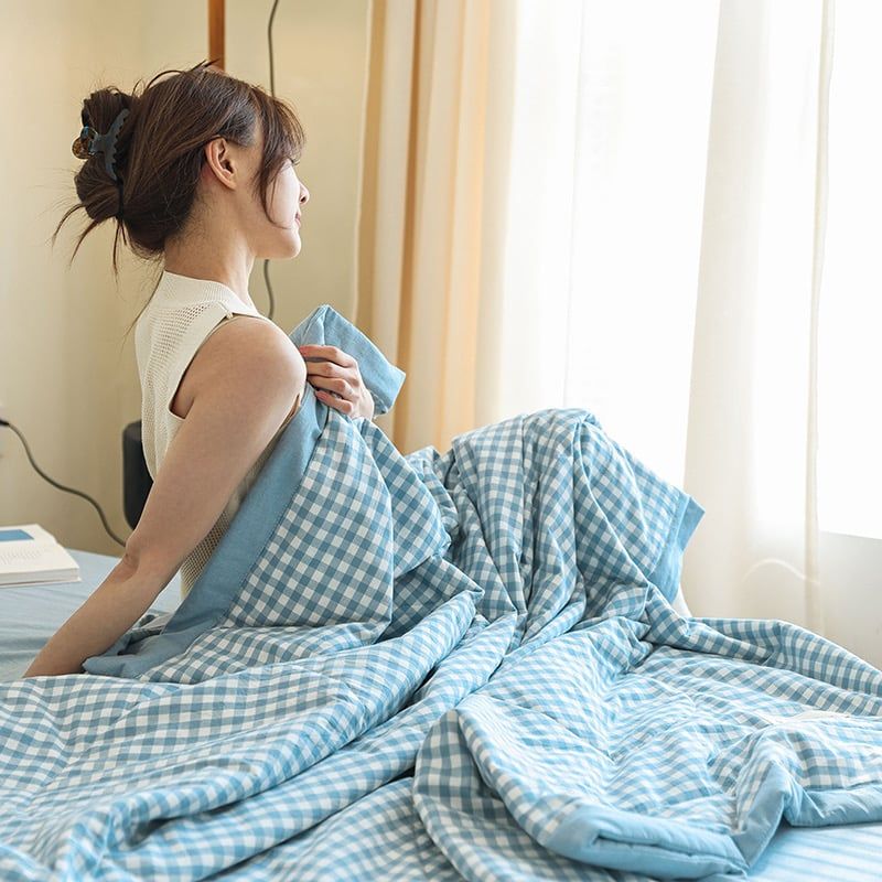 4Pcs Japan Linen |  New Colection Bedsets Summer Blanket 230*200 Drap Freesize | ID jp025018