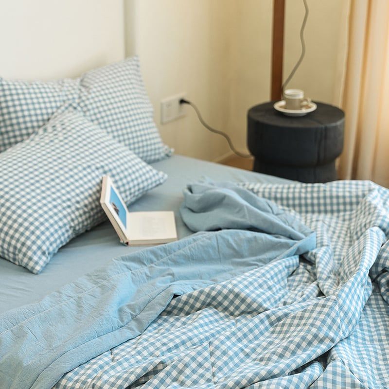 4Pcs Japan Linen |  New Colection Bedsets Summer Blanket 230*200 Drap Freesize | ID jp025018