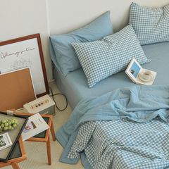 4Pcs Japan Linen |  New Colection Bedsets Summer Blanket 230*200 Drap Freesize | ID jp025018