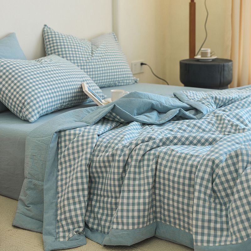 4Pcs Japan Linen |  New Colection Bedsets Summer Blanket 230*200 Drap Freesize | ID jp025018