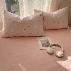4Pcs Cotton Muslin Triple Layer | Set Cotton Linen 3 Lớp Bed Set | ID 4PCSGACCT02