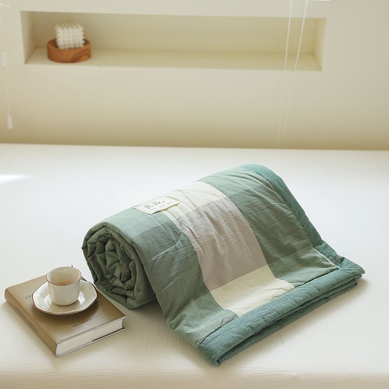 4Pcs Japan Linen |  New Colection Bedsets Summer Blanket 230*200 Drap Freesize | ID jp025019
