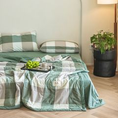 4Pcs Japan Linen |  New Colection Bedsets Summer Blanket 230*200 Drap Freesize | ID jp025019
