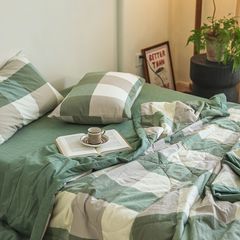 4Pcs Japan Linen |  New Colection Bedsets Summer Blanket 230*200 Drap Freesize | ID jp025019