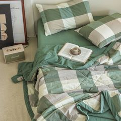 4Pcs Japan Linen |  New Colection Bedsets Summer Blanket 230*200 Drap Freesize | ID jp025019