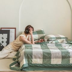 4Pcs Japan Linen |  New Colection Bedsets Summer Blanket 230*200 Drap Freesize | ID jp025019