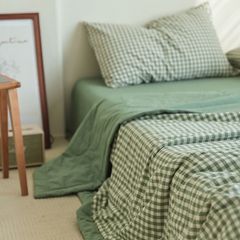 4Pcs Japan Linen |  New Colection Bedsets Summer Blanket 230*200 Drap Freesize | ID jp025020