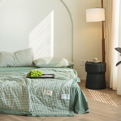 4Pcs Japan Linen |  New Colection Bedsets Summer Blanket 230*200 Drap Freesize | ID jp025020