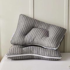 RUỘT GỐI MATXA DỆT KIM ĐAN TRE THIẾT KẾ CÔNG THÁI HỌC ĐỊNH HÌNH CHỐNG MỎI VAI GÁY SIZE 48*74CM