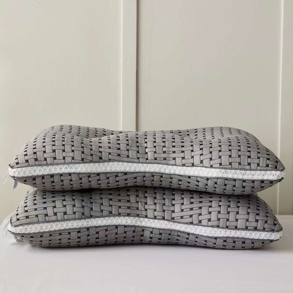 RUỘT GỐI MATXA DỆT KIM ĐAN TRE THIẾT KẾ CÔNG THÁI HỌC ĐỊNH HÌNH CHỐNG MỎI VAI GÁY SIZE 48*74CM