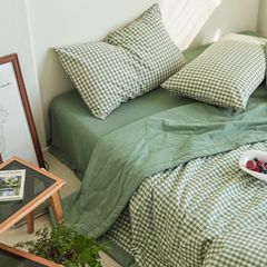 4Pcs Japan Linen |  New Colection Bedsets Summer Blanket 230*200 Drap Freesize | ID jp025020