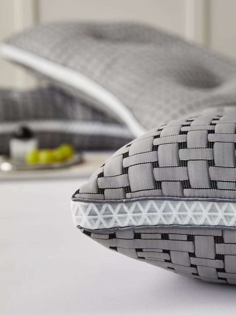 RUỘT GỐI MATXA DỆT KIM ĐAN TRE THIẾT KẾ CÔNG THÁI HỌC ĐỊNH HÌNH CHỐNG MỎI VAI GÁY SIZE 48*74CM