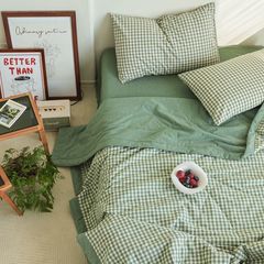 4Pcs Japan Linen |  New Colection Bedsets Summer Blanket 230*200 Drap Freesize | ID jp025020