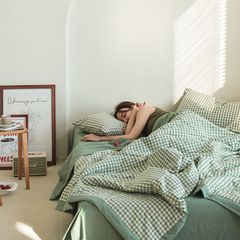 4Pcs Japan Linen |  New Colection Bedsets Summer Blanket 230*200 Drap Freesize | ID jp025020