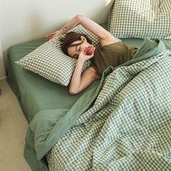 4Pcs Japan Linen |  New Colection Bedsets Summer Blanket 230*200 Drap Freesize | ID jp025020