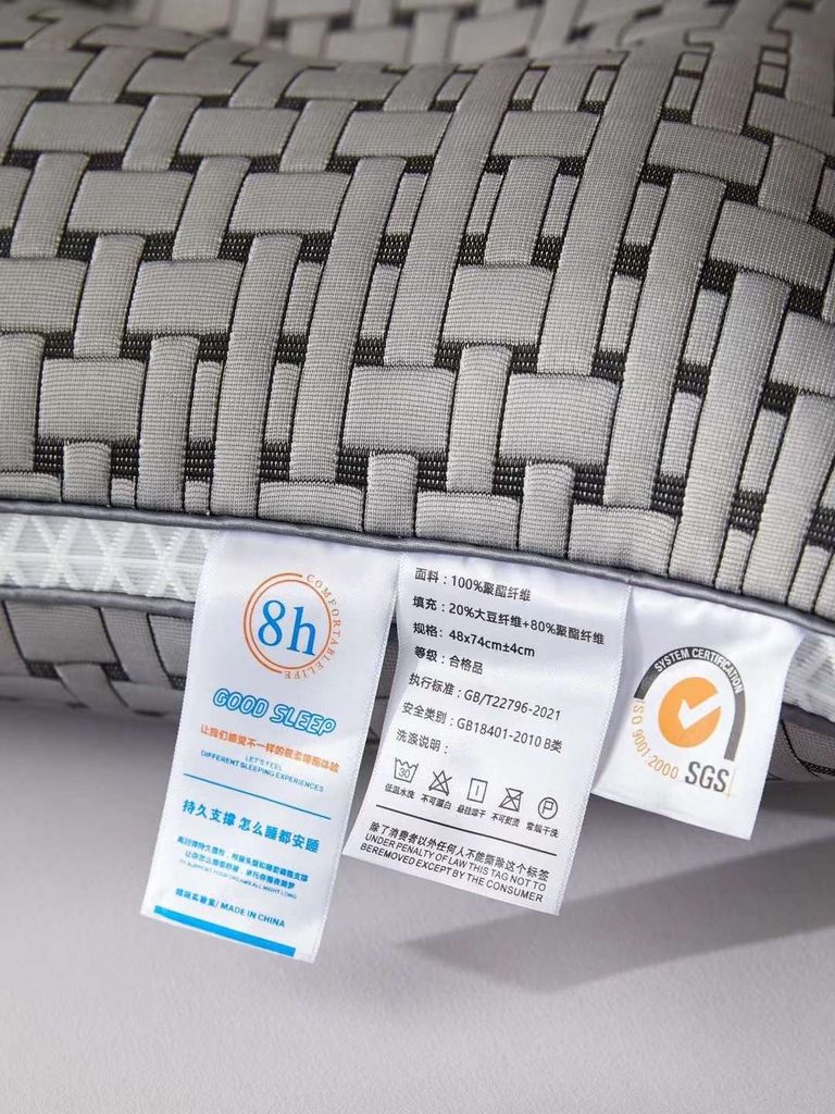 RUỘT GỐI MATXA DỆT KIM ĐAN TRE THIẾT KẾ CÔNG THÁI HỌC ĐỊNH HÌNH CHỐNG MỎI VAI GÁY SIZE 48*74CM