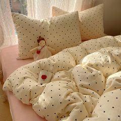 4Pcs Cotton Muslin Triple Layer | Set Cotton Linen 3 Lớp Bed Set | ID 4PCSGACCT19