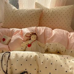 4Pcs Cotton Muslin Triple Layer | Set Cotton Linen 3 Lớp Bed Set | ID 4PCSGACCT19