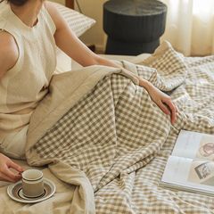 4Pcs Japan Linen |  New Colection Bedsets Summer Blanket 230*200 Drap Freesize | ID jp025021