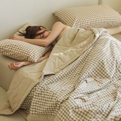 4Pcs Japan Linen |  New Colection Bedsets Summer Blanket 230*200 Drap Freesize | ID jp025021