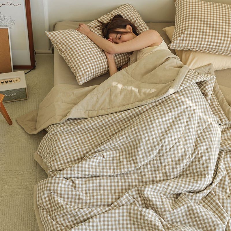 4Pcs Japan Linen |  New Colection Bedsets Summer Blanket 230*200 Drap Freesize | ID jp025021