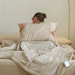 4Pcs Japan Linen |  New Colection Bedsets Summer Blanket 230*200 Drap Freesize | ID jp025021