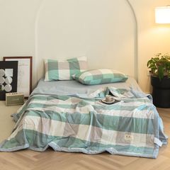 4Pcs Japan Linen |  New Colection Bedsets Summer Blanket 230*200 Drap Freesize | ID jp025022