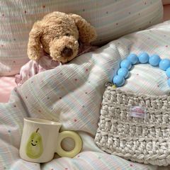 4Pcs Cotton Muslin Triple Layer | Set Cotton Linen 3 Lớp Bed Set | ID 4PCSGACCT18